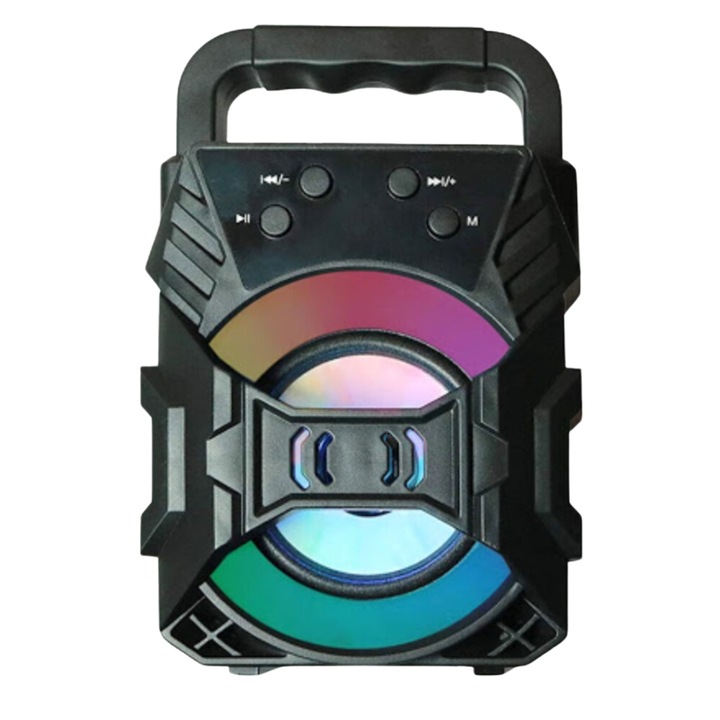 Boxa portabila Bluetooth, Blasko®, AUX, USB, Radio FM, 17cm x 10cm x 8cm