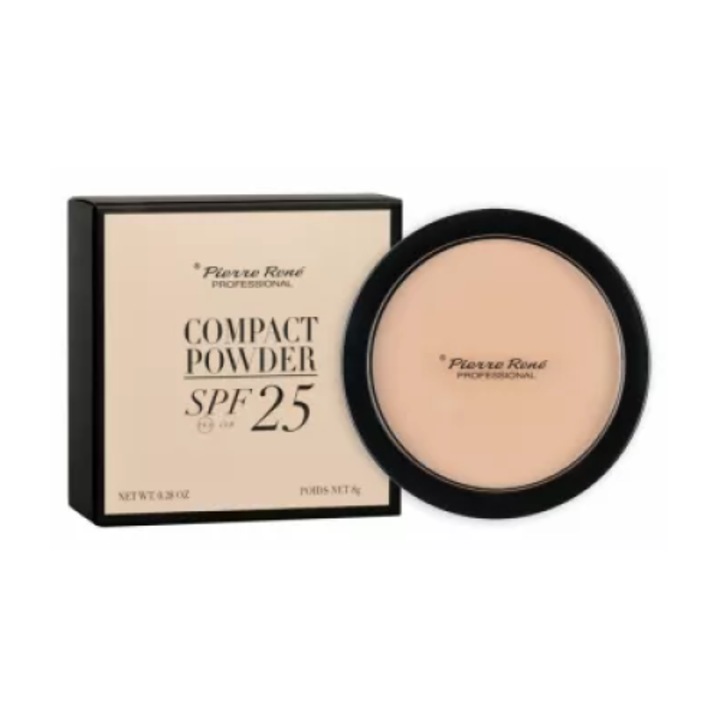 Компактна пудра - Compact Powder SPF 25 Basic No. 02 – Пиер Рене