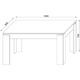 Masa dining Asaro Vike, 150x90x75 cm, culoare alb