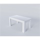Masa dining Asaro Vike, 150x90x75 cm, culoare alb