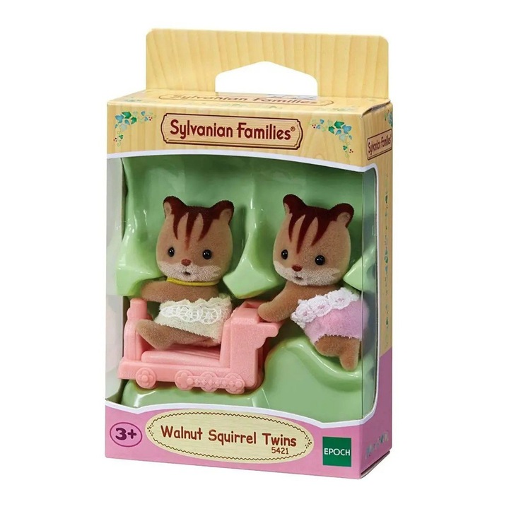 Комплект от 2 фигурки, Sylvanian Families - Squirrel Twins, +3 години