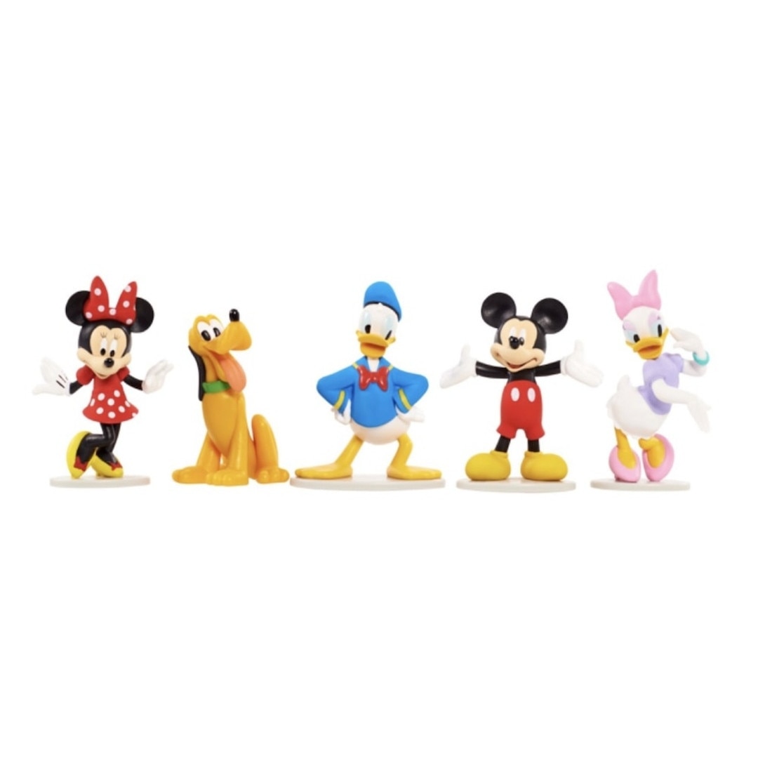 Set 5 Figurine Mickey Mouse, Club House, Tnagora®, 10 cm - eMAG.ro