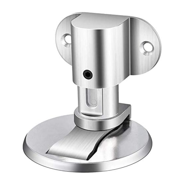 Opritor magnetic pentru usa, Zola, din otel inoxidabil, aspect modern, argintiu