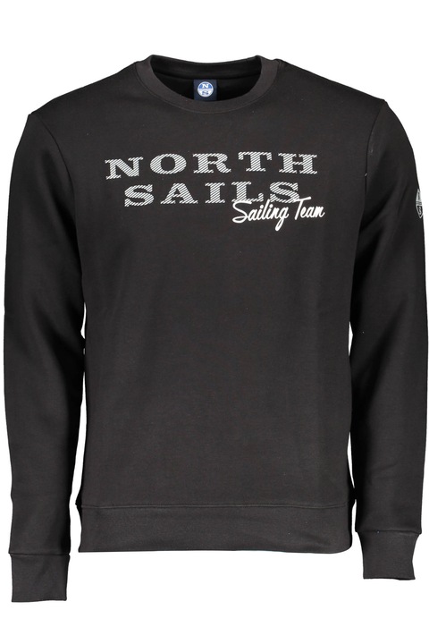 Мъжка блуза, NORTH SAILS, 80% памук, 20% полиестер, черна, 902297-000, Черен