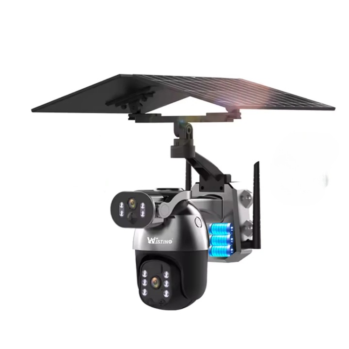 Camera Supraveghere 4G Ultra HD, Dual Camera 6MP, Incarcare Solara, Rotire Din Aplicatie, Rezistenta La Apa IP 66