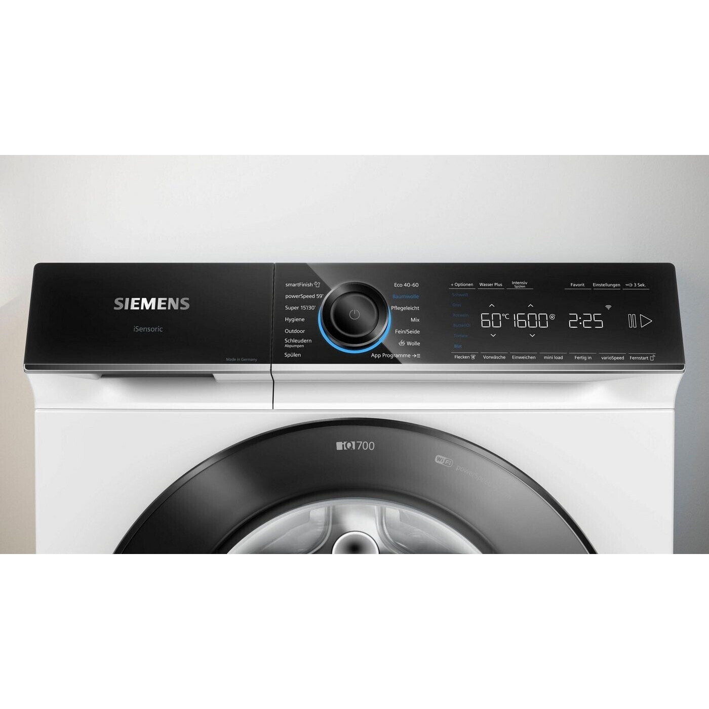 Masina de spalat rufe frontala iQ700 Siemens WG46B2070, 9 kg, clasa A, 1600 rpm, Alb