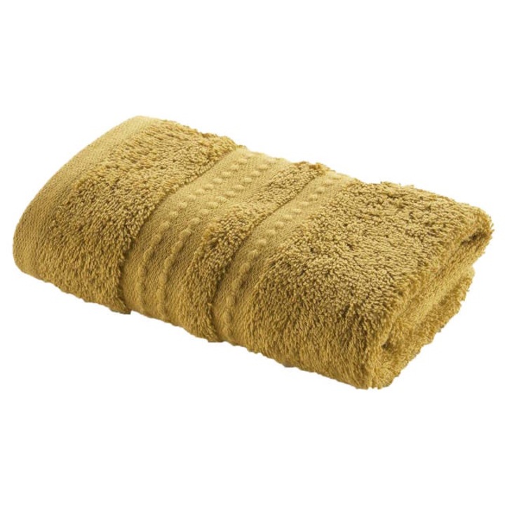 Хавлиена кърпа EXCELLENCE 30 х 50 см, био памук - горчица