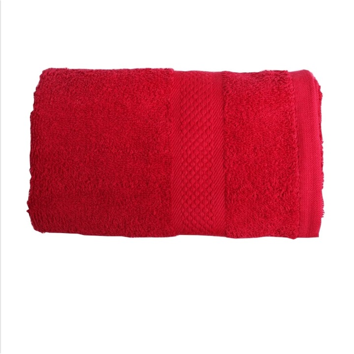 Prosop de baie, 70x135 cm, 100% bumbac, Rosu