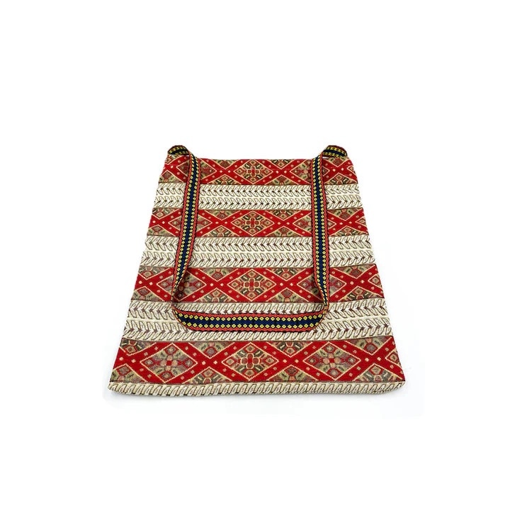 Traista traditionala 34X40 cm, material textil multicolor