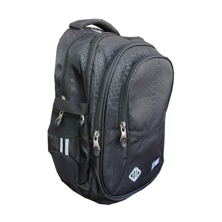 Ghiozdan clasele V-VIII, 4 compartimente, Majewski, Gama St. Right, Colectia Shiny Snake 2024, BP-01