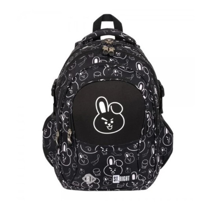 Iskolatáska, V-VIII osztály, 4 rekeszes, Majewski, St. Right Range, Clever Bunny kollekció 2024, BP-01