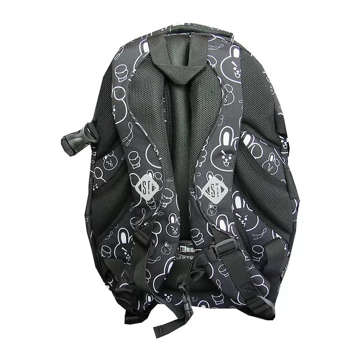 Ghiozdan clasele V-VIII, 4 compartimente, Majewski, Gama St. Right, Colectia Clever Bunny 2024, BP-01