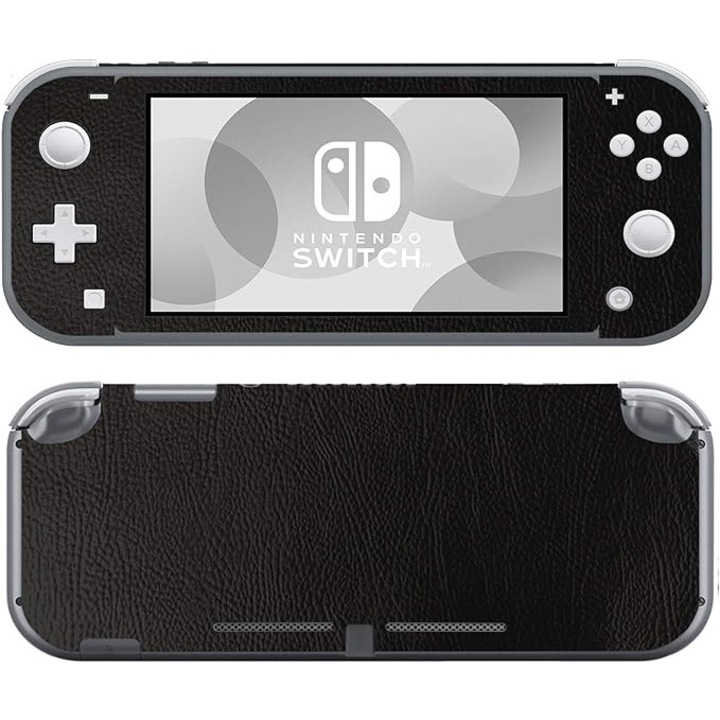 Folie Skin pentru Nintendo Switch Lite, Piele neagra