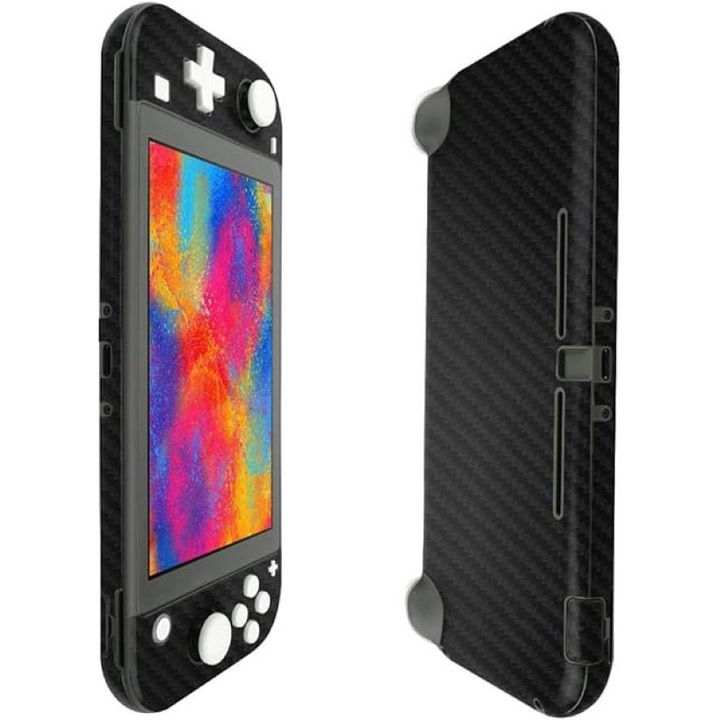 Folie Skin pentru Nintendo Switch Lite, Carbon negru