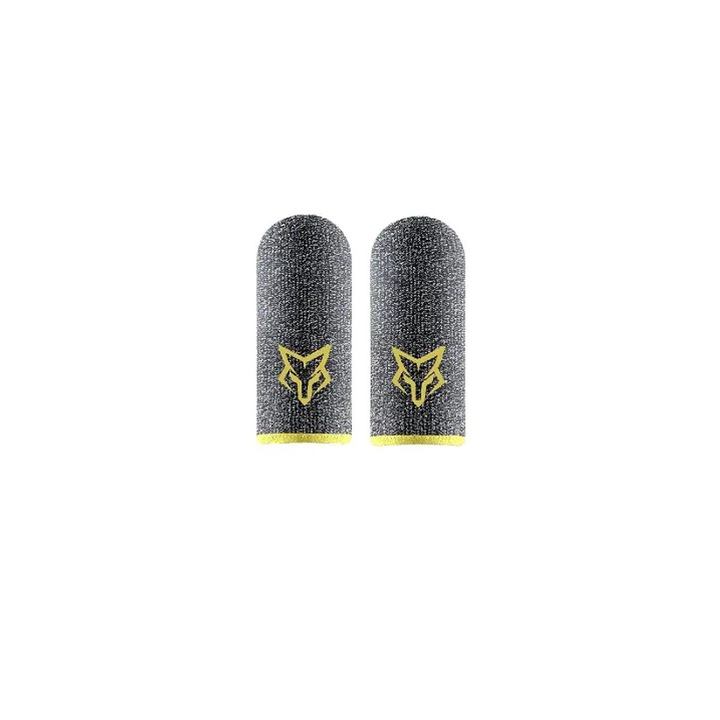 2x kesztyű (ujj) készlet Gaming Fox Yellow v3 Professional, azonnali válasz, ezüstszálas, telefonhoz és táblagéphez, Pubg, Fortnite, Call of duty