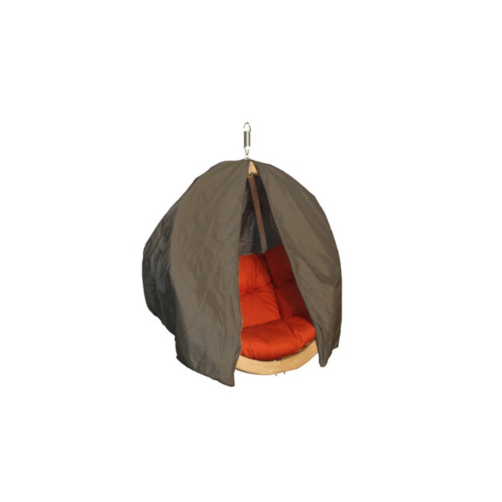Husa de ploaie pentru un singur fotoliu suspendat, SwingPod pokrowiec, gri 01