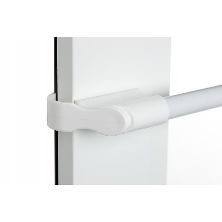 Panczo, Teleszkópos fém rúd függönyökhöz, fehér, 45-75 cm