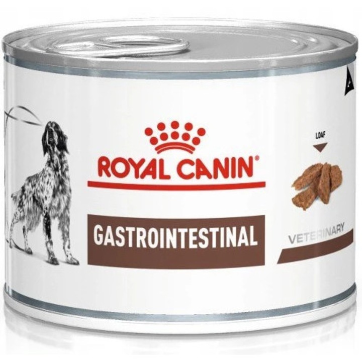 Hrana umeda pentru caini, Royal Canin Gastrointestinal Pateu, 200 gr