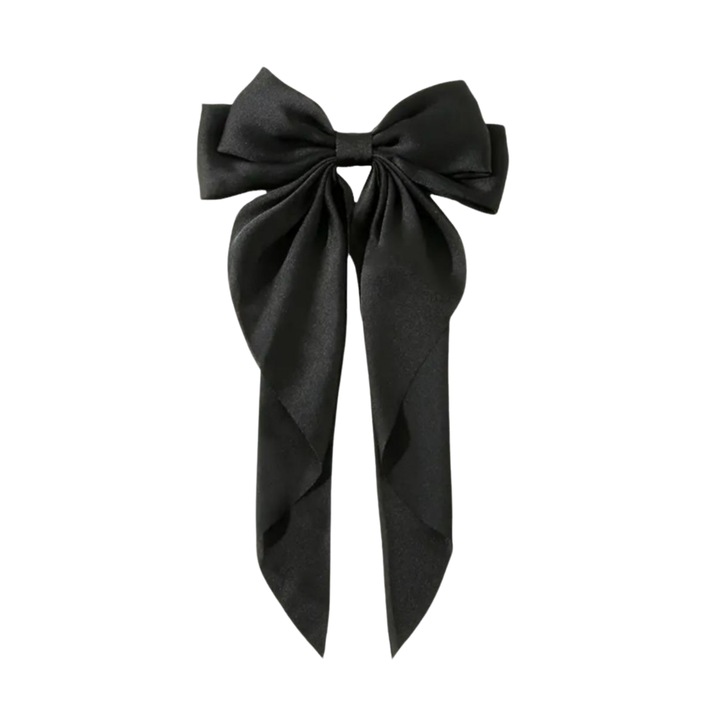 Masni hajcsat GAVIO, szatén anyag, elegáns, 34 x 21 cm, Fekete