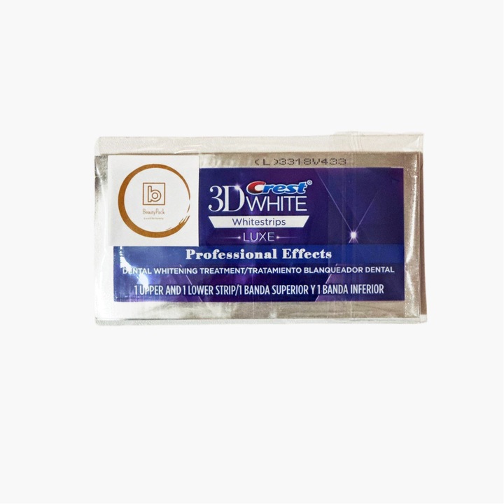 Beauty Pack Crest, Комплект от 14 ленти (7 сашета) за избелване на зъби, 7-дневна избелваща терапия