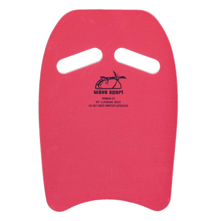 Дъска за плуване за деца, с дръжки, 5+ години, 38x28 см, фуксия
