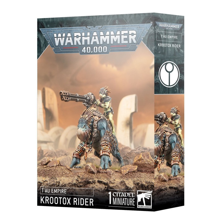 Game Expansion Warhammer 40000, Krootox Rider Tau Empire, Games Workshop, 43 части, Сив