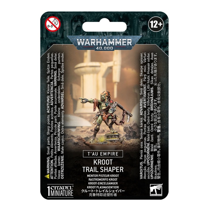 Game Expansion Warhammer 40000, Kroot Trail Shaper Tau Empire Games Workshop, 11 части, сив