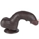 Dildo, Sliding Skin Dual Layer Dong Black I - 20.5 cm
