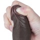 Dildo, Sliding Skin Dual Layer Dong Black I - 20.5 cm