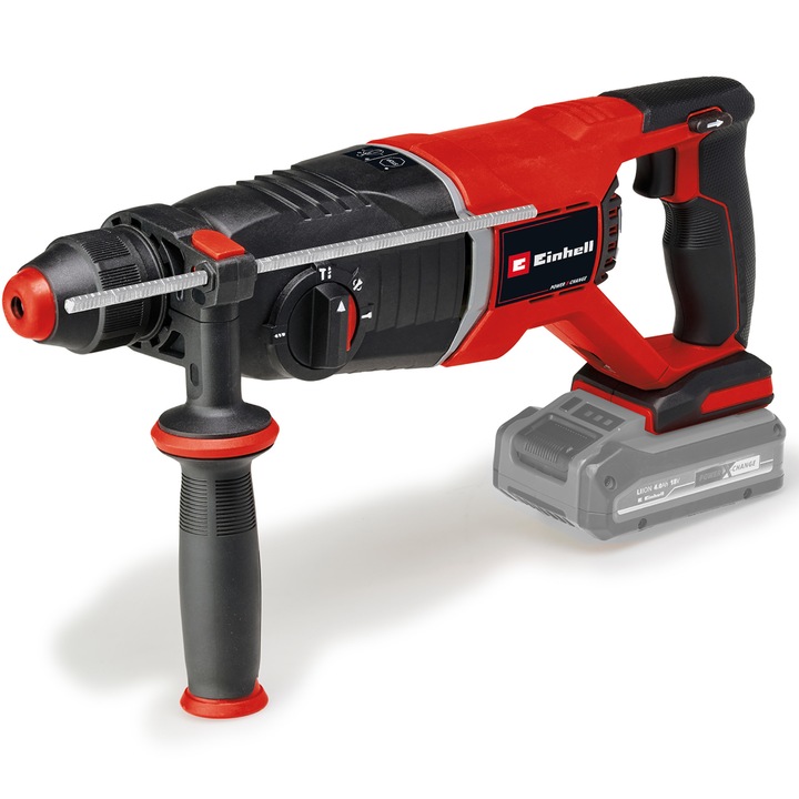 Ciocan rotopercutor pe acumulatorEinhell Professional TP-HD 18/26 D Li BL - Solo 18V, 1150 RPM, forta impact 2.6J, gaurire beton 26 mm, fara acumulator/incarcator