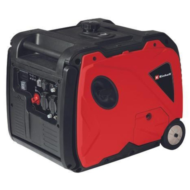 Generator de curent electric pe benzina Einhell Expert TE-IG 3500, 3200 W, motor 4 timpi, 212 cm³, 2 prize 230 V, USB 5 V 2.1 A, rezervor 8.3 l, 6.5 h autonomie maxima