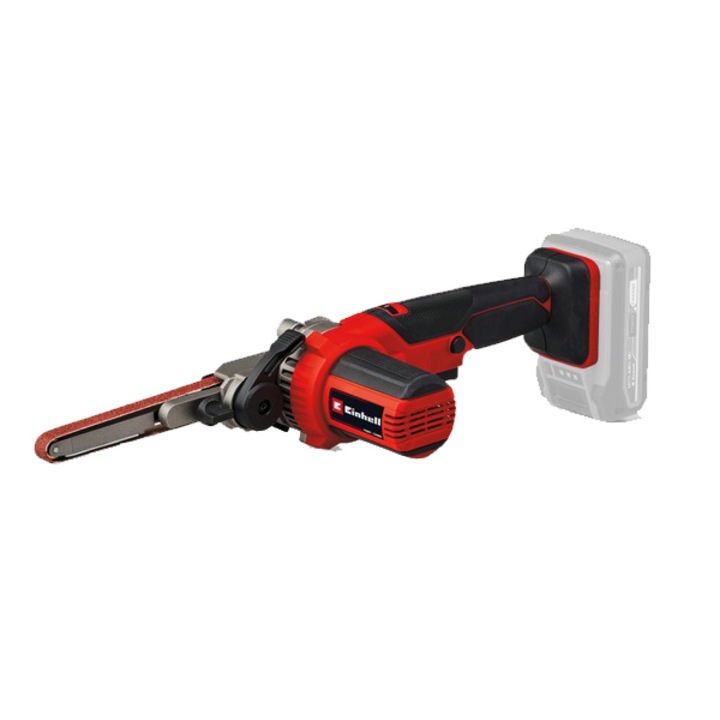 Шлайф машина Einhell Expert TE-BF 18 Li-solo, Акумулаторна, 18 V, 250 - 1700 об/мин, Размер на шлайфане 40x457 мм, Транспортна чанта, 12 шкурка (P60, P80, P120), Без батерия/зарядно устройство
