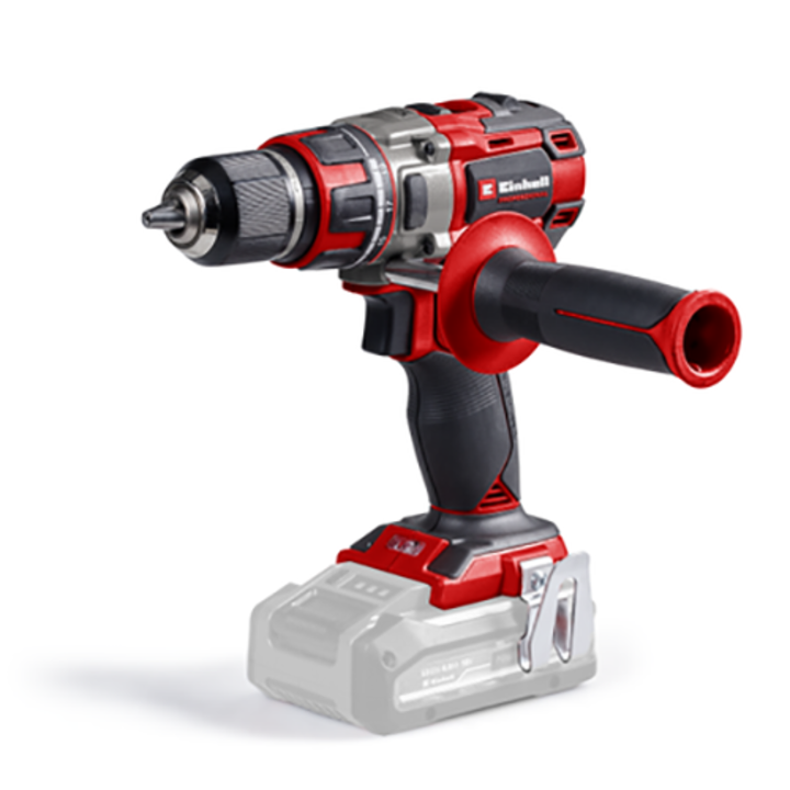 Машина за пробиване и завинтване (бормашина) Einhell Professional TP-CD 18/80 Li BL-Solo Power X-Change, Акумулаторна, 18 V, Безчетков мотор, 80 Nm, 13 мм патронник, 2 скорости, 19 настр. на въртящия момент, Настр. на пробиването, Без батерия/зарядно у-во