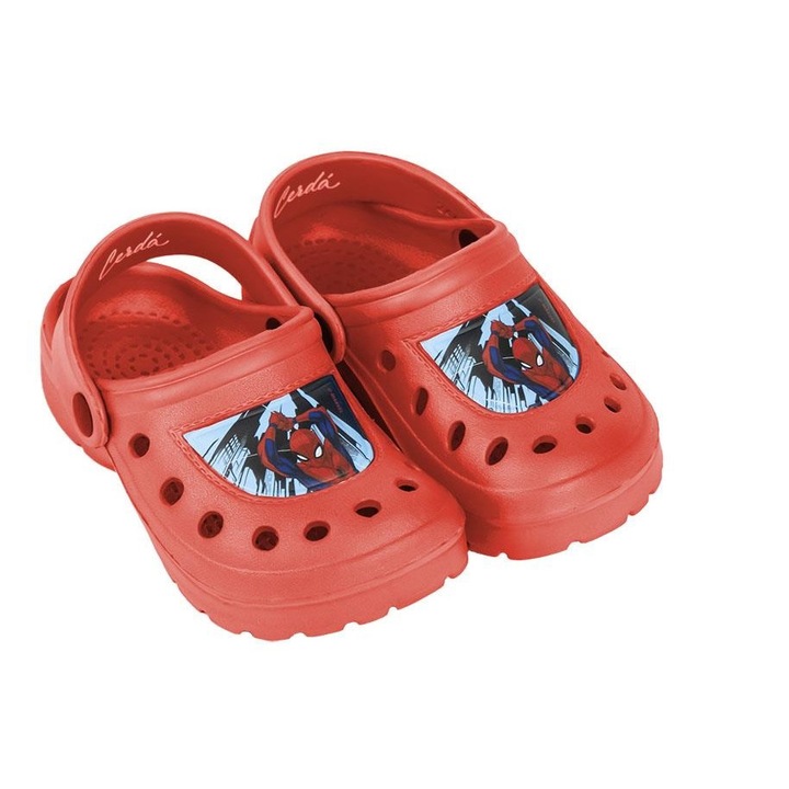 Papuci plaja clogs EVA, Spiderman 23658, Rosu