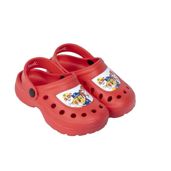 Papuci plaja clogs EVA, Paw Patrol 23636, Rosu