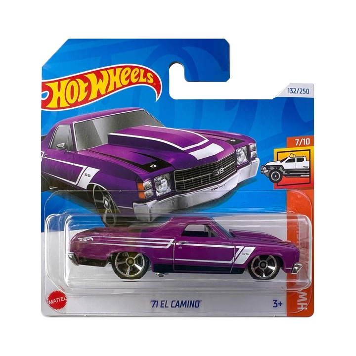 Masinuta metalica Hot Wheels, '71 El Camino, 1:64, Mov