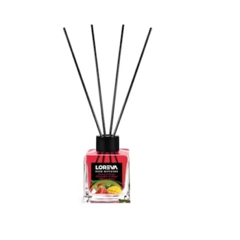 Odorizant de Camera, Loreva, Watermelon&Mango, cu Betisoare, cu Aroma de Pepene Rosu si Mango, 100ml