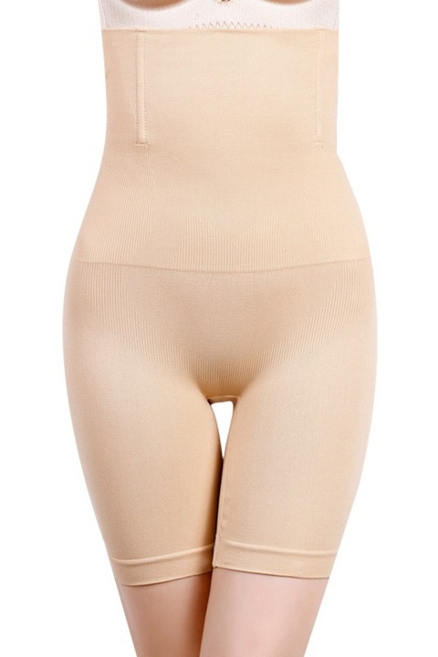 Pantalon modelator talie si fund, Bej, XL-XXL INTL