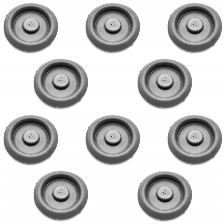 Set 10 Membrana A Capacului Clapetelor De Evacuare, Compatibil Cu Volkswagen, Audi, Seat, Skoda, 40 mm, 1K0899185, Cauciuc, Negru