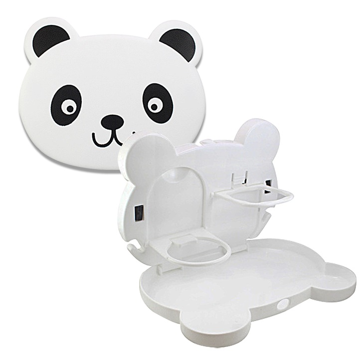 Tava auto pentru copii, ursulet panda, 23, 5 x 19 cm, Munchi