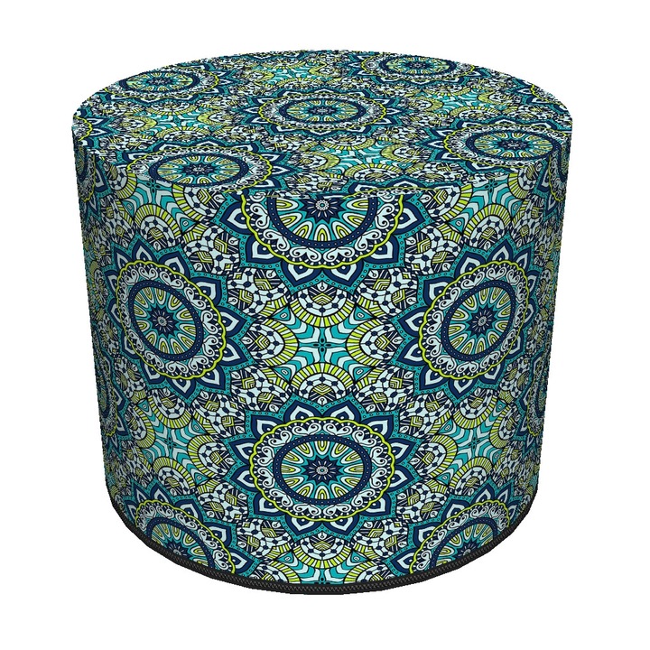 Puff zsámoly, Bertoni, Anais, dekoratív modell, 40x40x40 cm, kerek