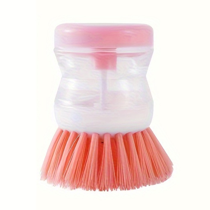 Set 2 perii curatat vase, plastic, 6.8x5.3cm, roz