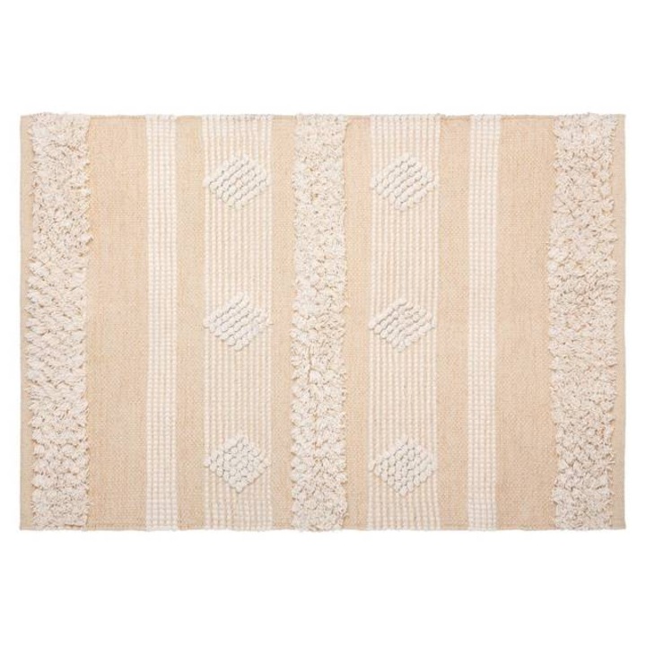 Covor bej Cot Sand, bumbac, boho, 60 x 90 cm - tipar 2