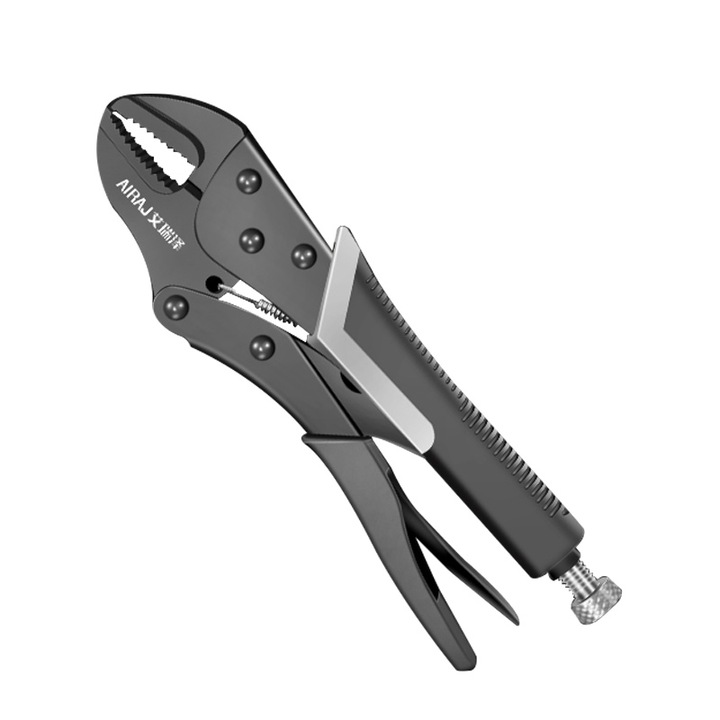 Cleste universal, 8", maner anti-alunecare, negru