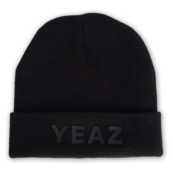 YEAZ, Caciula unisex cu logo, Negru