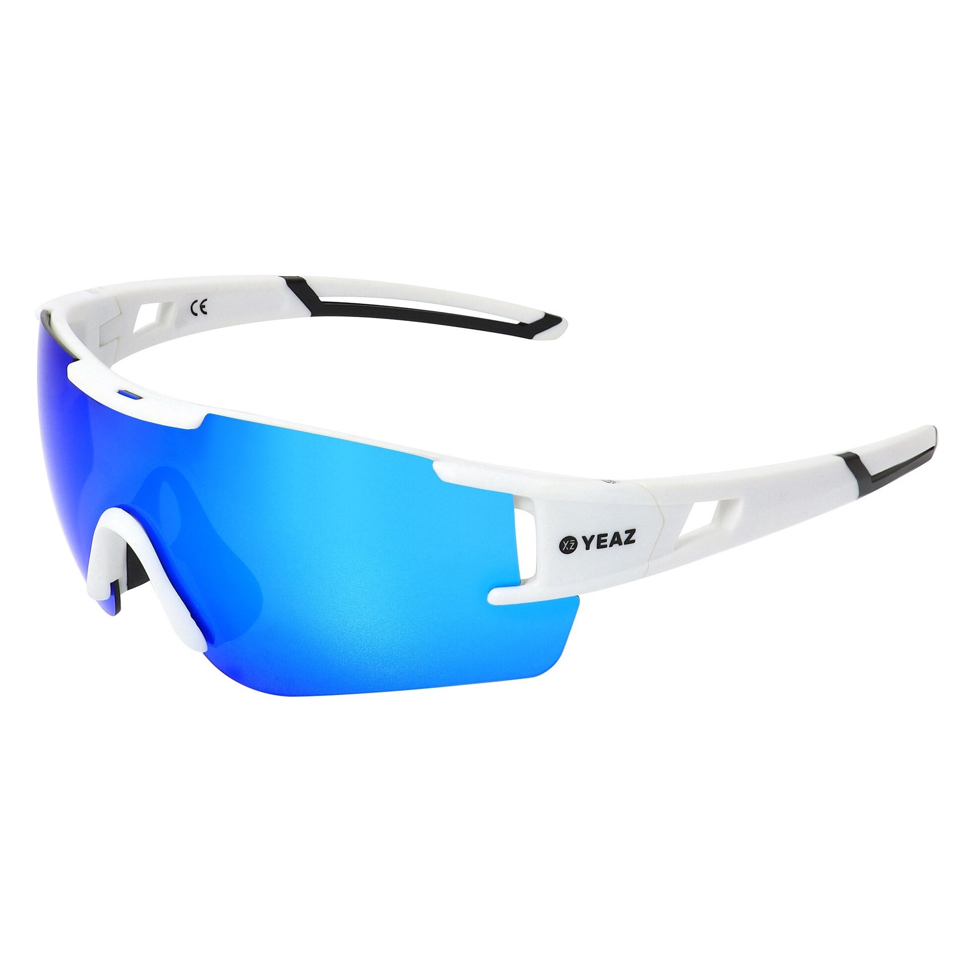 YEAZ, Ochelari de soare polarizati Sunblow, Alb, Albastru