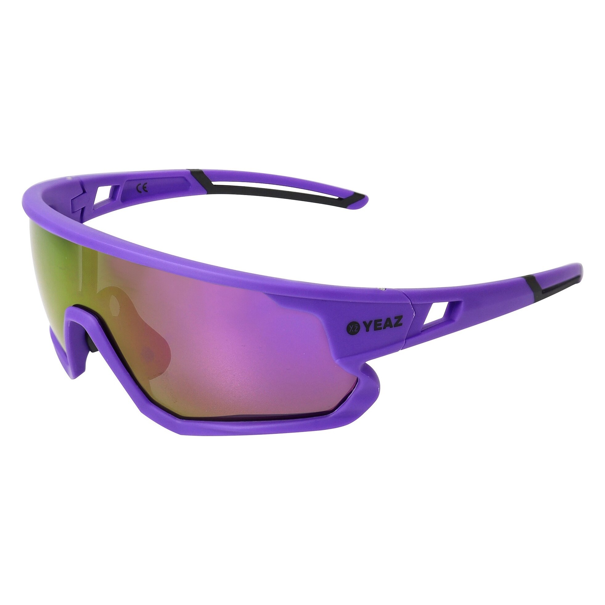 YEAZ, Ochelari de soare wrap polarizati unisex Sunrise, Lila