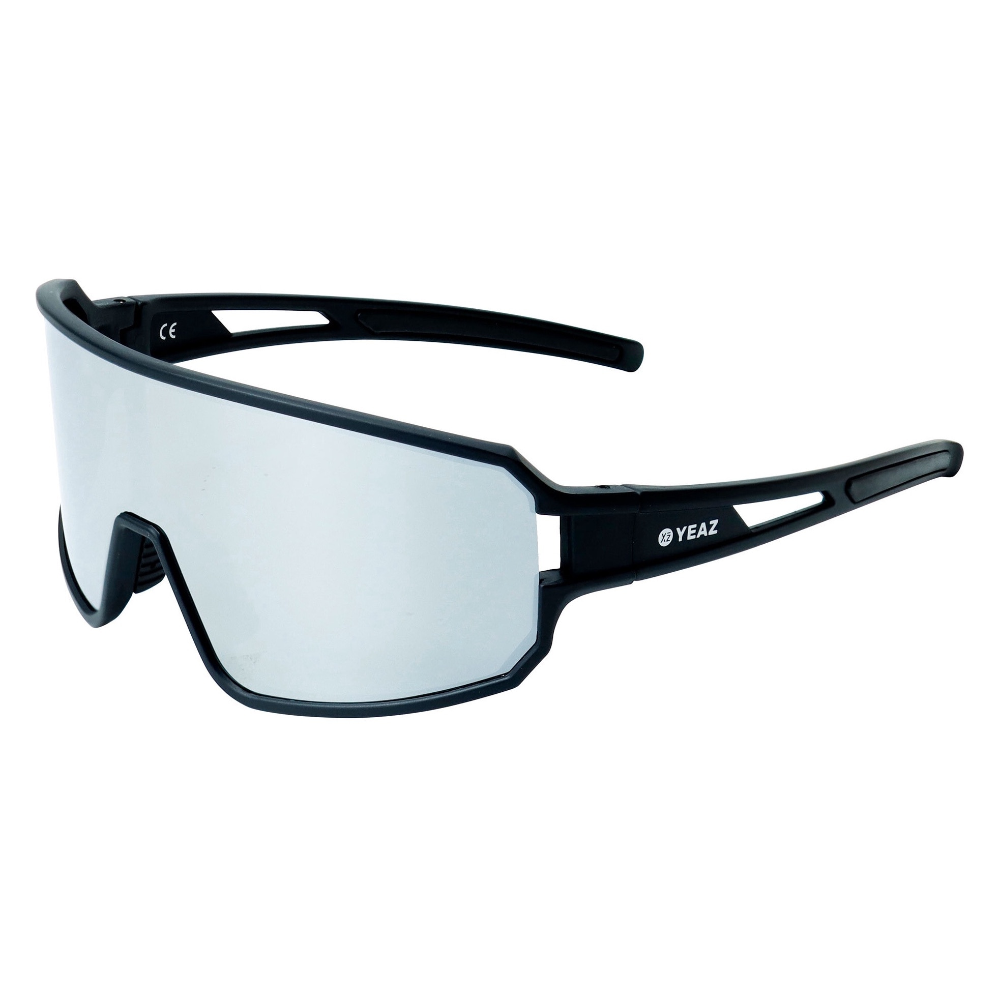 YEAZ, Ochelari de soare shield polarizati unisex Sunwave, Arginitu
