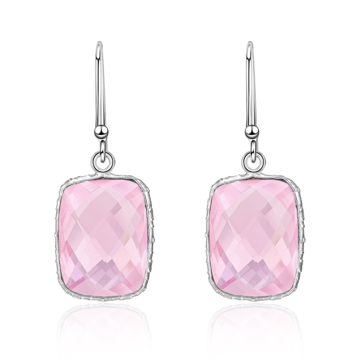 AILORIA, Cercei cu quartz Paquerette 28977, Roz