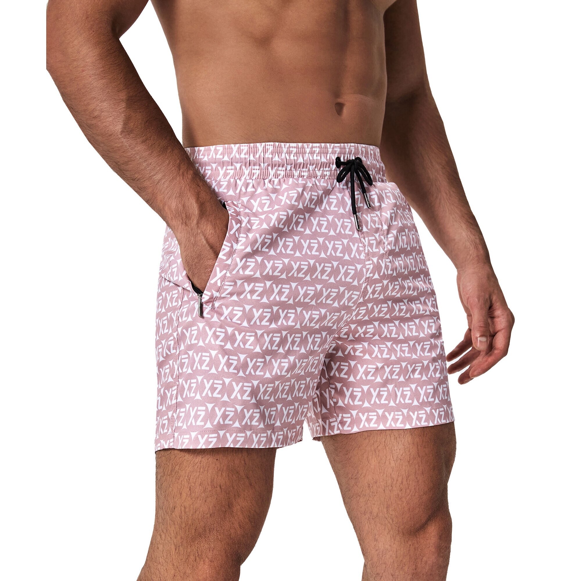 YEAZ, Pantaloni scurti de baie cu logo Sea Shey 28985, Roz, 54